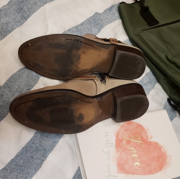 Sam Edelman Tan Ankle Boots 7 - Picture 5 of 6